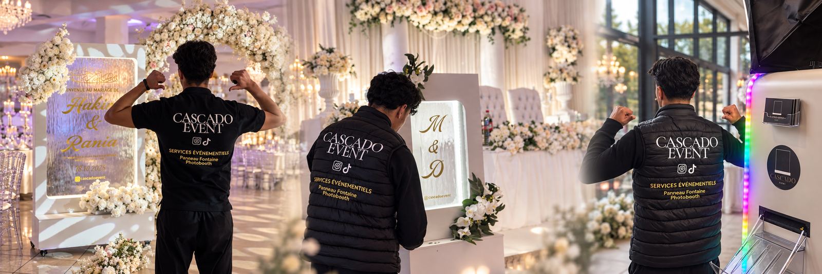 L'équipe Cascado Event en intervention lors d'un événement